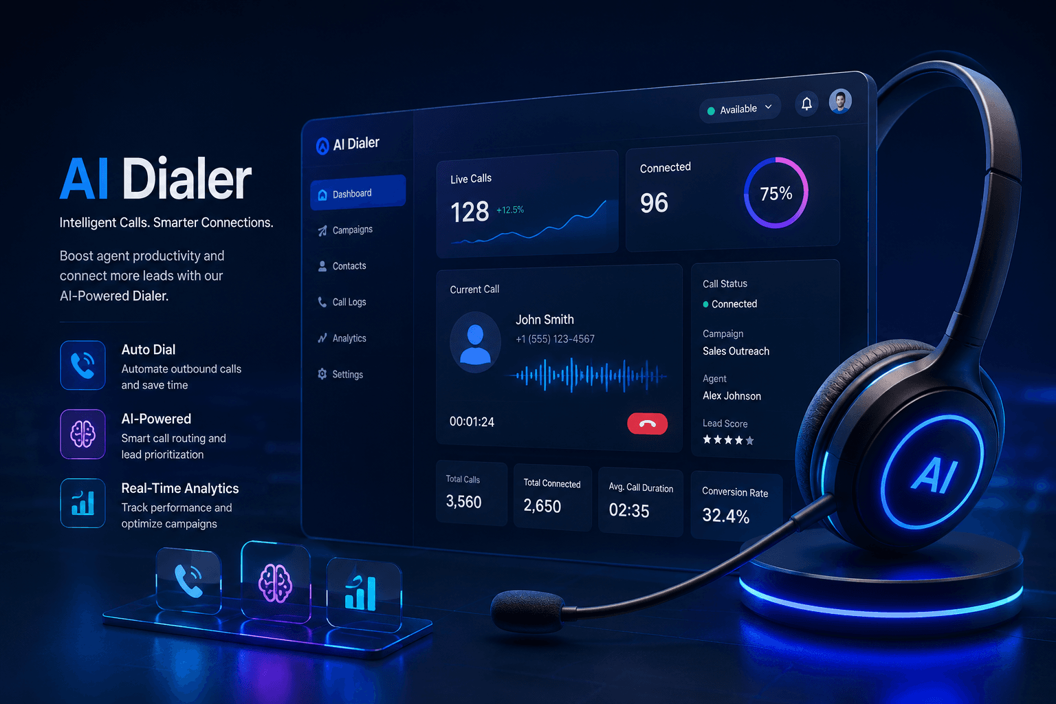 AI Dialer Dashboard